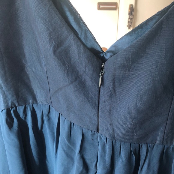 ASOS Chi Chi London Maternity lace midi dress Blue - Picture 7 of 8